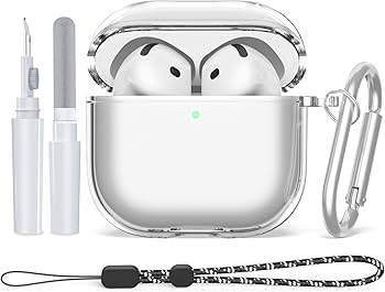 Amazon.com: for Airpods 4(2024) Clear Case Cover, Soft TPU